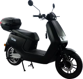 Der elektrische Roller von Tisto Berlin6.0 in matt schwarz Vollansicht